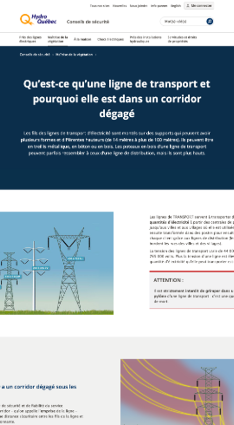 Image - Hydro-Québec - Maîtrise de la végétation